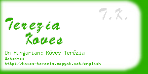 terezia koves business card